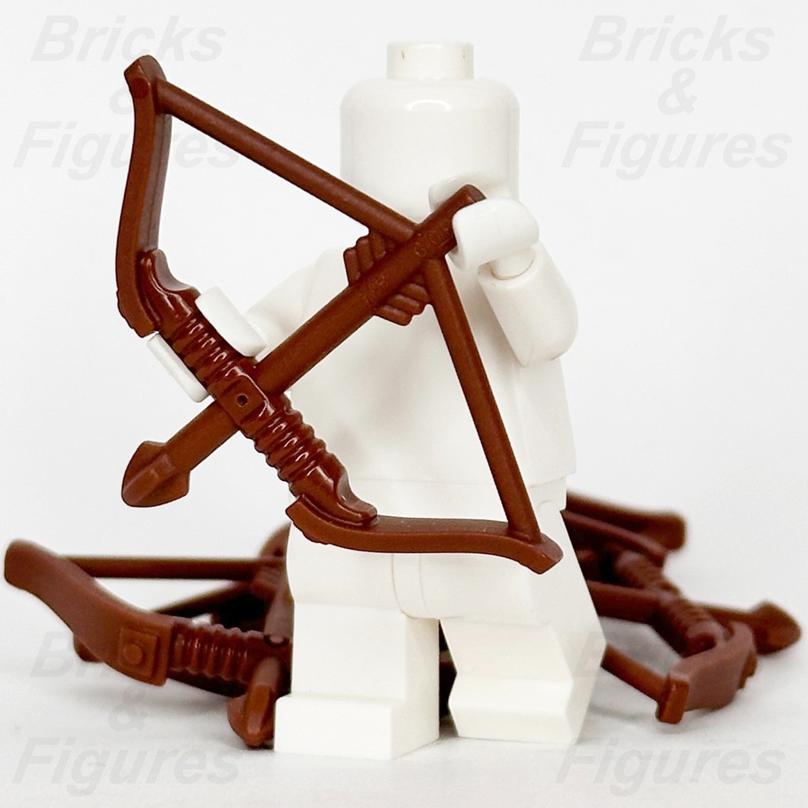 LEGO Reddish Brown Bow Recurve Minifigure Weapon Part Arrow Drawn 71039 x 51