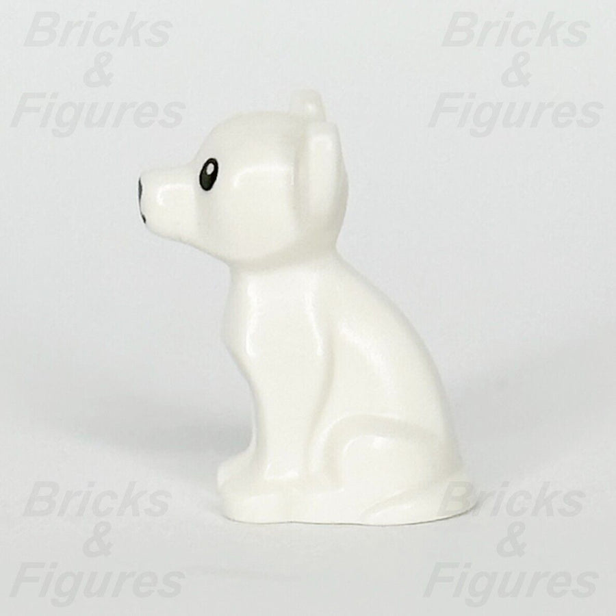 LEGO White Chihuahua Small Dog Animal Part Black Eyes Sitting 71037 12888pb01 - Bricks & Figures