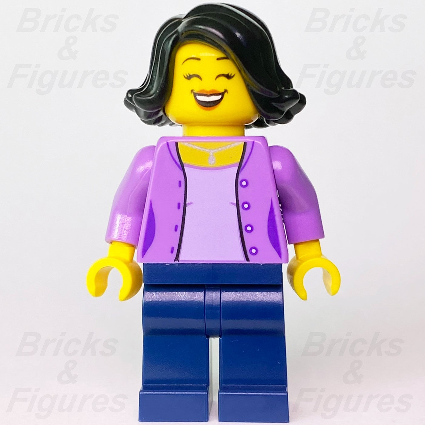 LEGO City Mum Minifigure Medium Lavender Jacket Building Mom 60291 cty1234 Town1