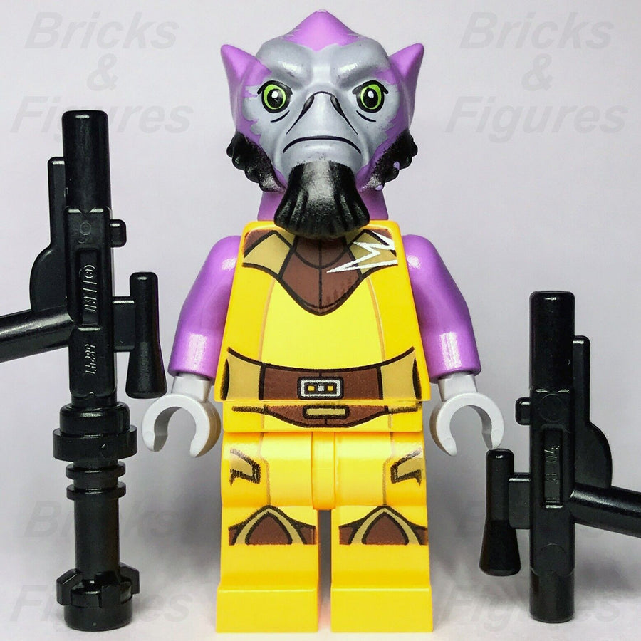 LEGO Star Wars Zeb Orrelios Minifigure Rebels Garazeb 75053 sw0575 Rare Minifig - Bricks & Figures