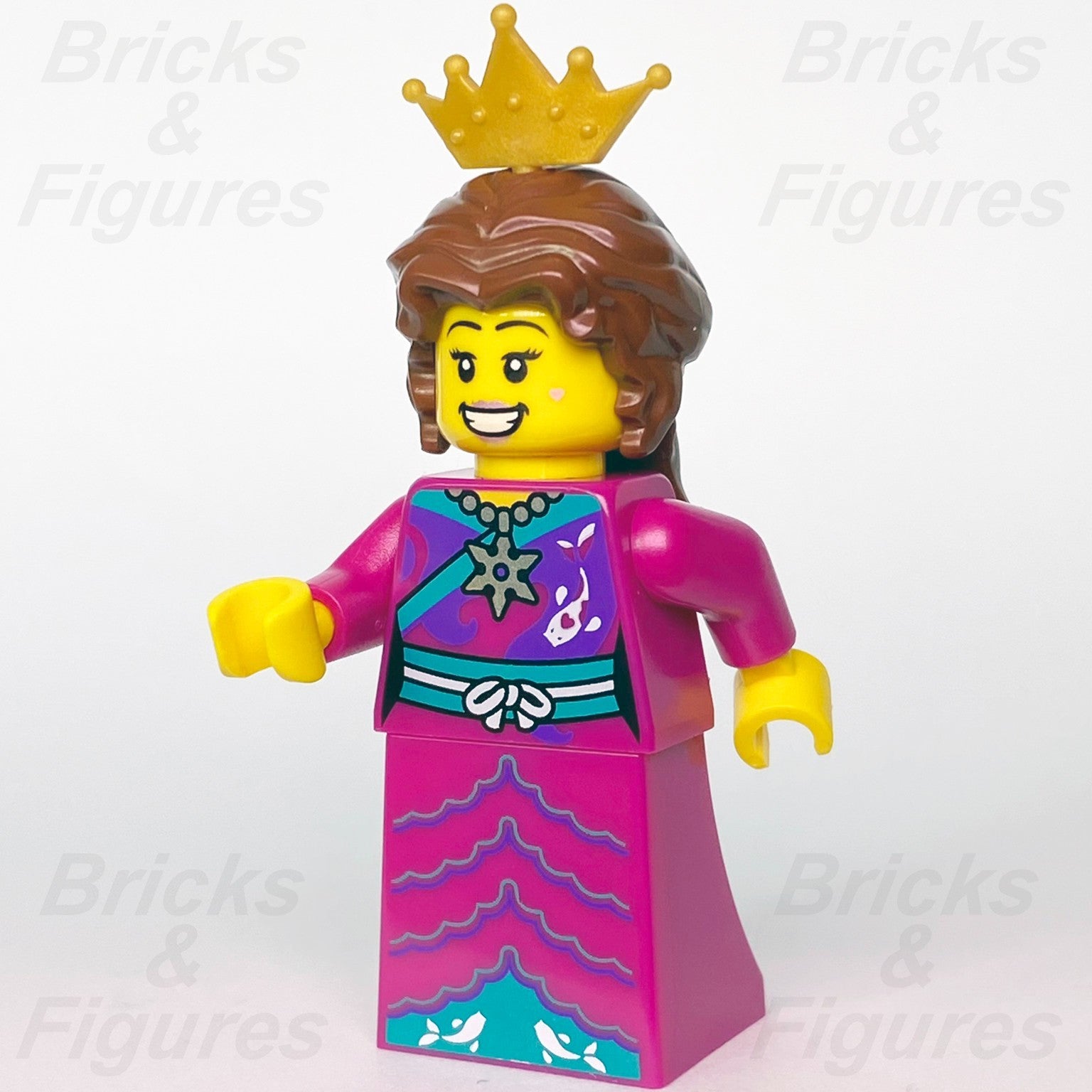 LEGO Princess with Crown & Pink Dress Castle Build-A-Minifigure (BAM) 2022 Koi0