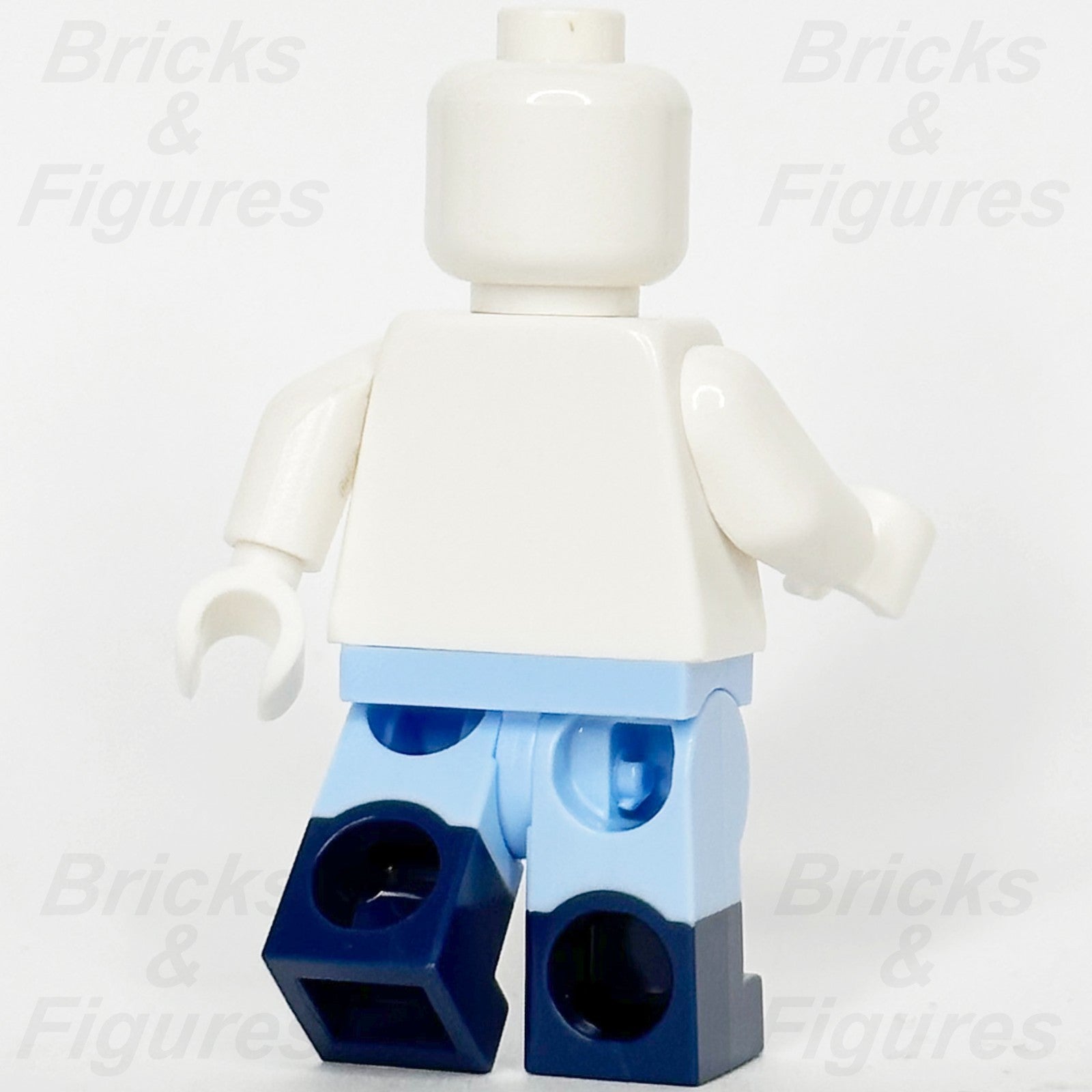 LEGO Bright Light Blue Legs Minifigure Part with Dark Blue Boots 77601 64909953