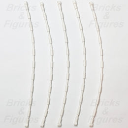 LEGO White Flexible Hose 21L Accessory Part Climbing Grips Web 2630 6409728 x 50