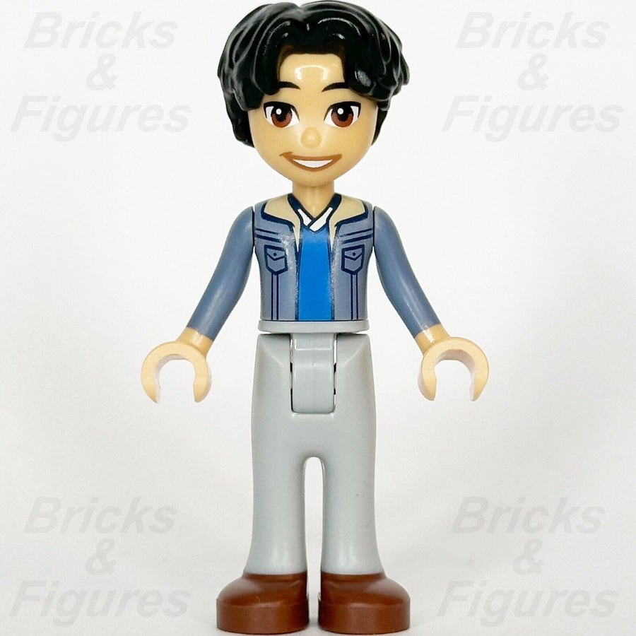 LEGO Friends Niko Minifigure Sand Blue Jacket Brown Shoes Minifig 41757 frnd625 - Bricks & Figures