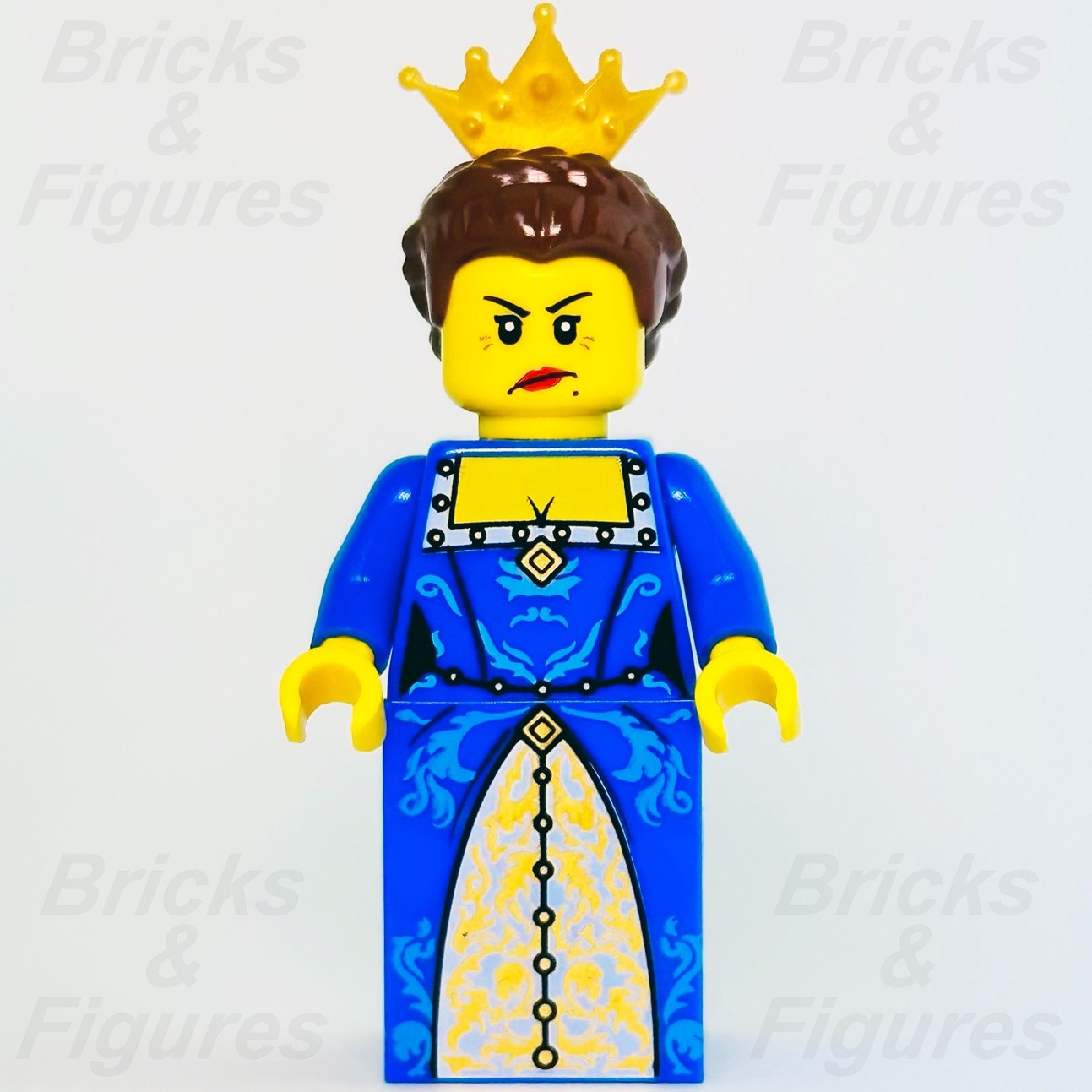 LEGO Castle Crown Queen Minifigure Fantasy Era Noble Blue Dress 7079 cas4161