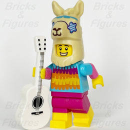 LEGO Llama Suit Guy Minifigure White Guitar Build-A-Minifigure BAM 2024 Party - Bricks & Figures