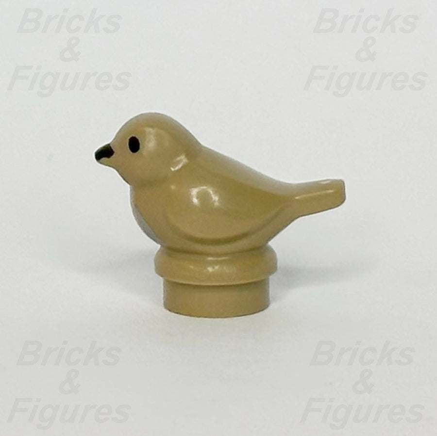 LEGO Small Dark Tan Bird Animal Minifigure Part Orange Chest Pattern 41835pb051