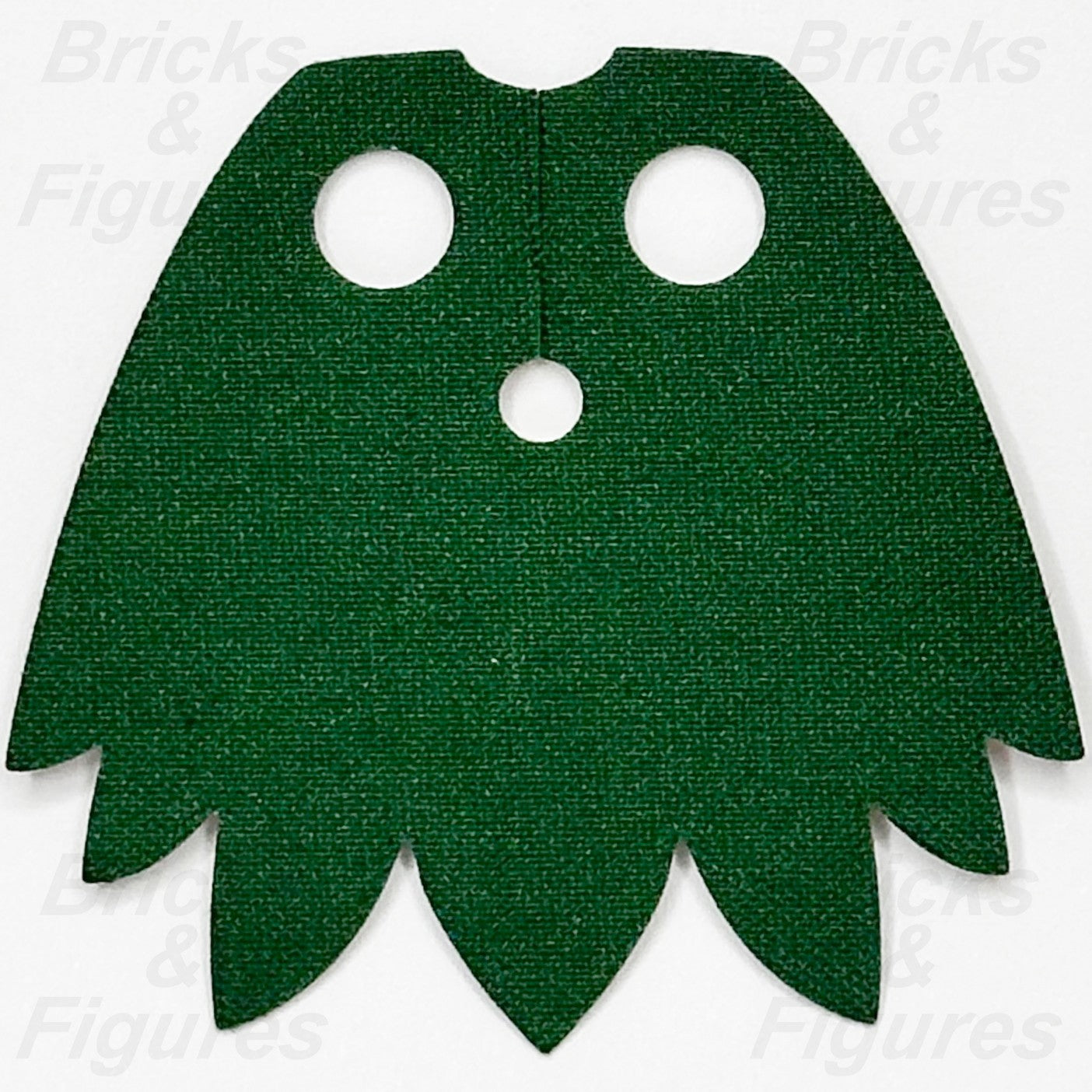 LEGO Reddish Brown Minifigure Cape Part Dark Green Cloth Starched 7 Points 710471
