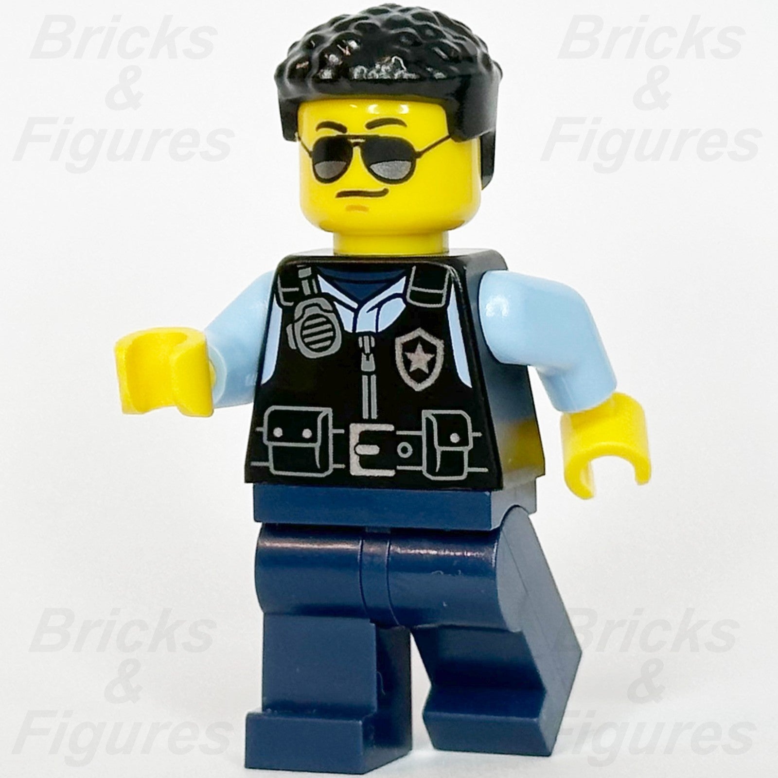 LEGO® City Police Officer Minifigure Police Town Male Safety Vest 60418 cty17510