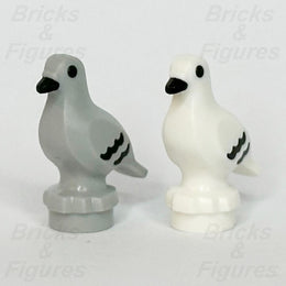 LEGO City Pigeon Animal Minifigure Part Light Bluish Grey & White Bird 7188 x 20
