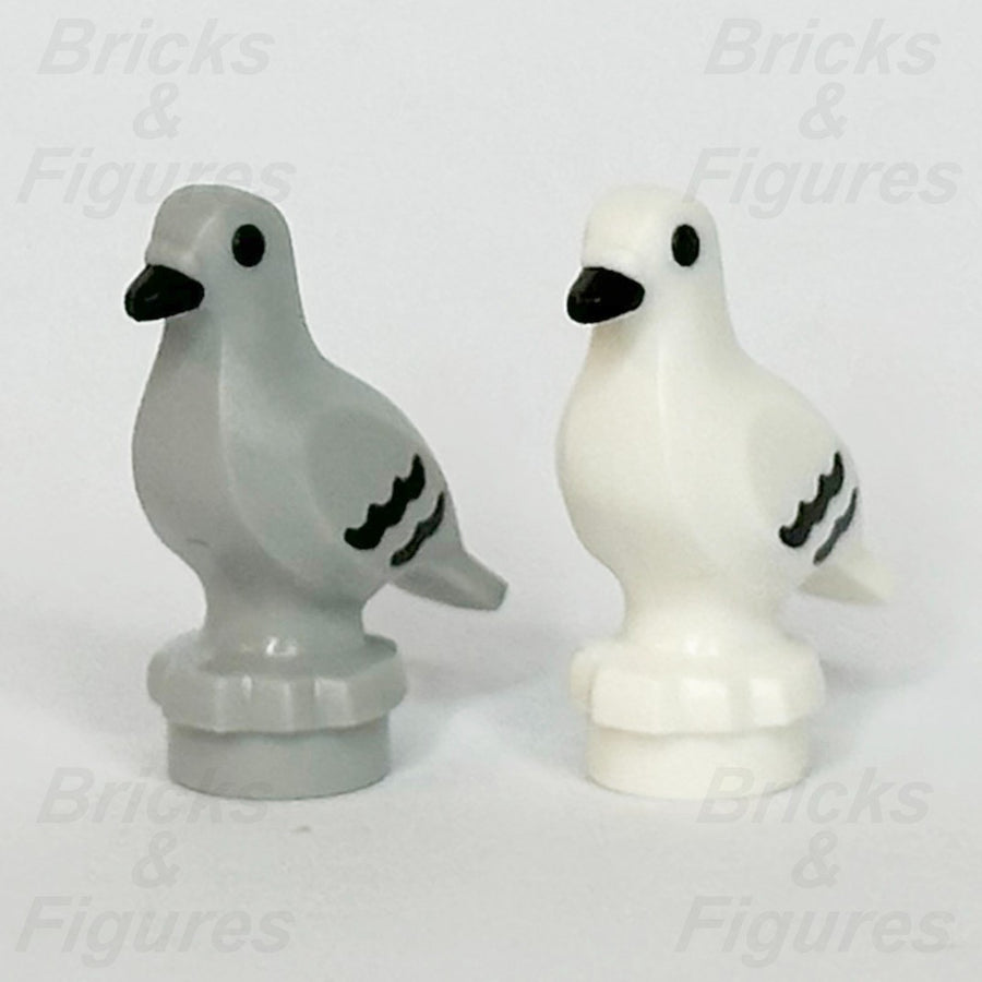 LEGO City Pigeon Animal Minifigure Part Light Bluish Grey & White Bird 7188 x 20
