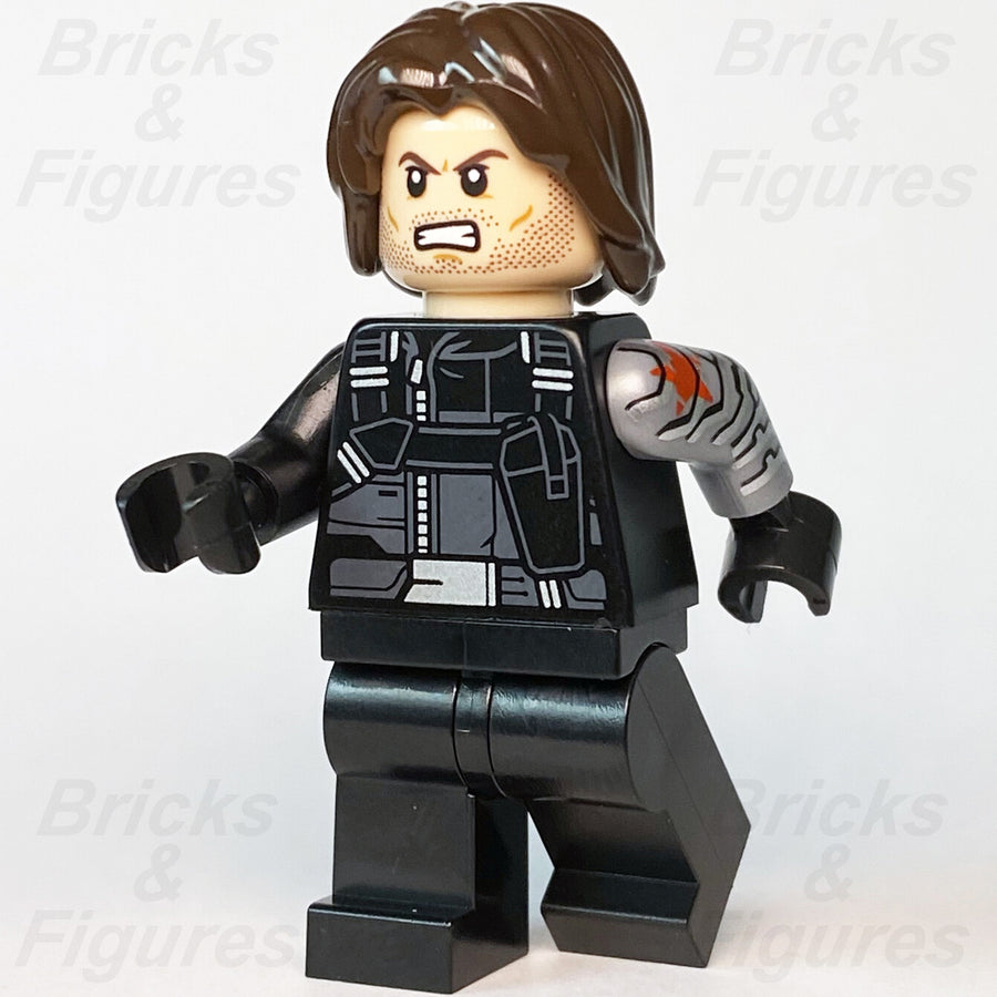 LEGO Marvel Super Heroes Bucky Barnes Winter Soldier Minifigure 76047 Used0