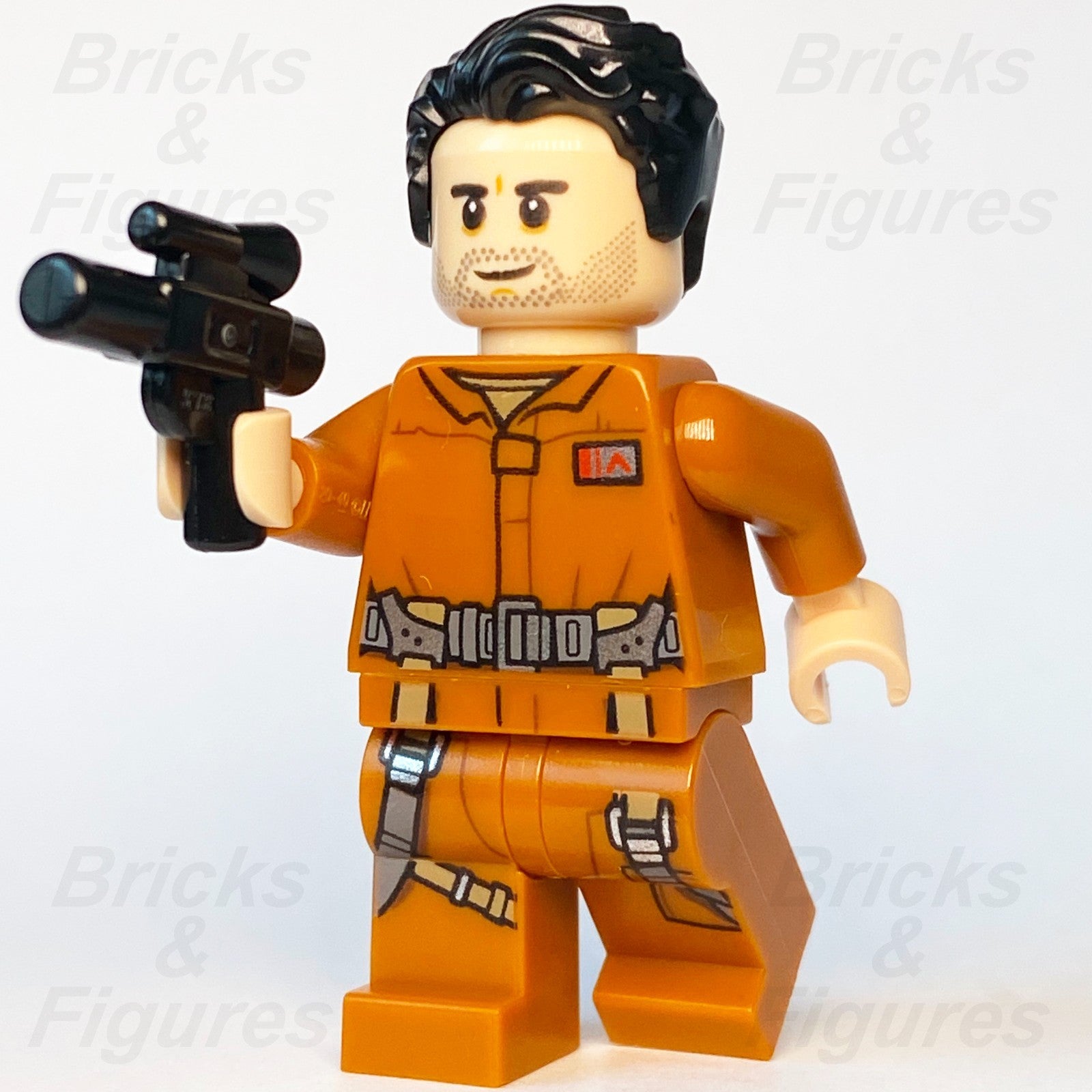 LEGO Star Wars Captain Poe Dameron Minifigure The Last Jedi 75188 Pilot Jumpsuit0