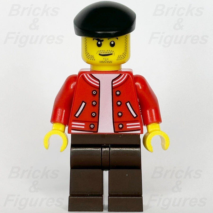 LEGO® City Newsstand Operator Minifigure Beret Creator Expert Town 10278 twn4021