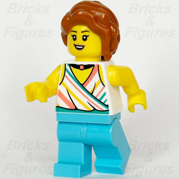 LEGO City Plane Passenger Minifigure Female Traveller Minifig Town 60367 cty1681 - Bricks & Figures