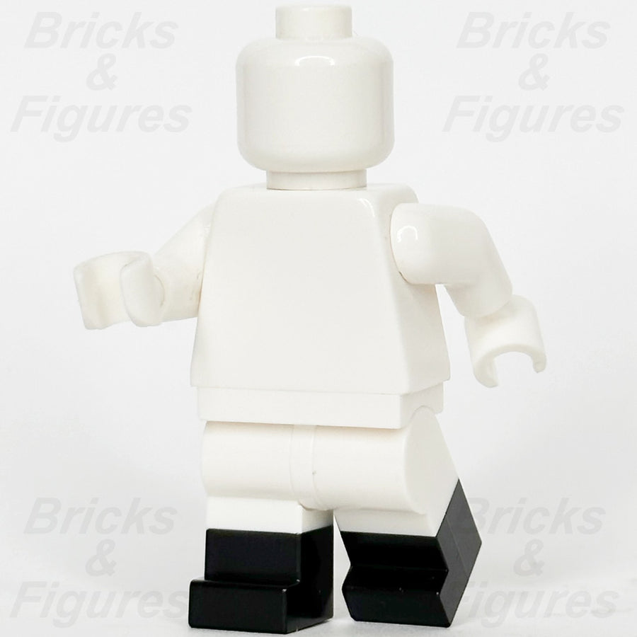 LEGO White Legs Minifigure Part w/ Moulded Black Boots Pattern 77601 64902552