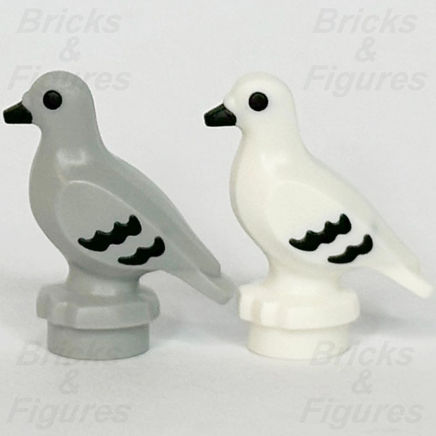 LEGO City Pigeon Animal Minifigure Part Light Bluish Grey & White Bird 7188 x 21