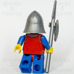 LEGO Castle Lion Knight Minifigure Male Spear Axe 910057 Series 6 bdp275 Scared2