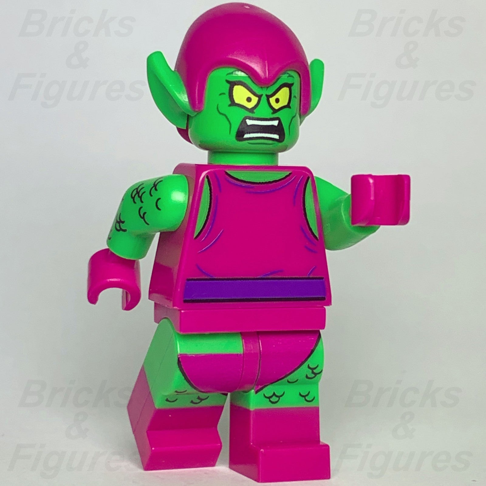 LEGO Super Heroes Green Goblin Minifigure Spider-Man Marvel 76057 sh0271 Magenta1