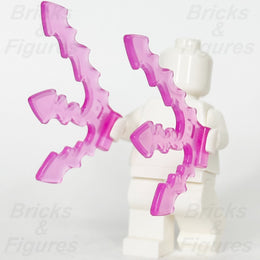 LEGO Lightning Bolt Minifigure Accessory Part Magic Trans Dark Pink 5688 x 22