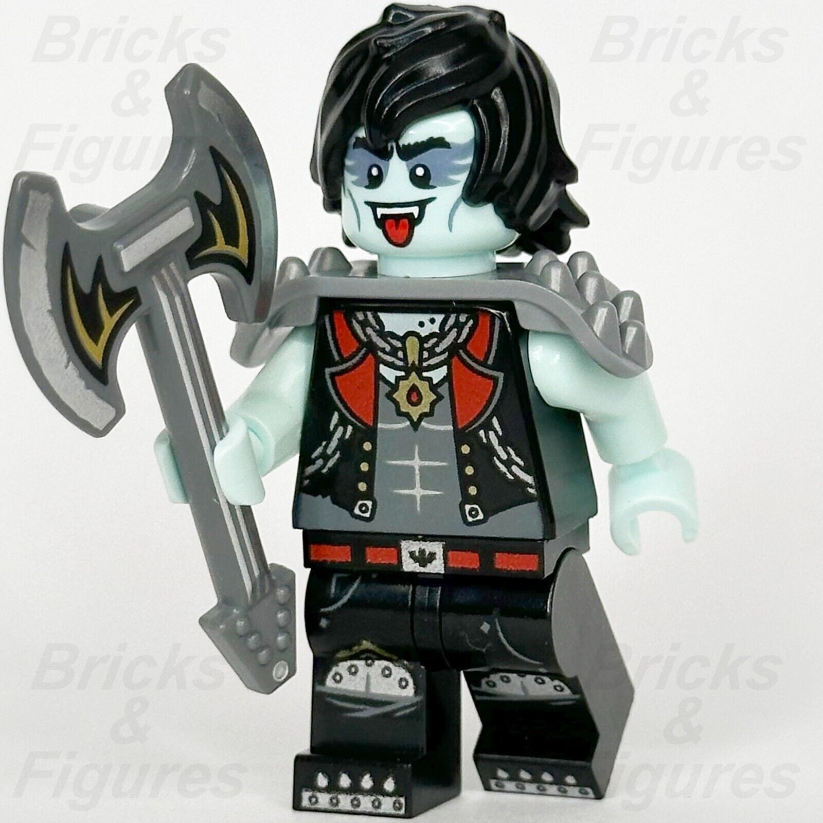 LEGO Vidiyo Vampire Guitarist Minifigure Stages with Guitar Axe 43115 vid033 - Bricks & Figures