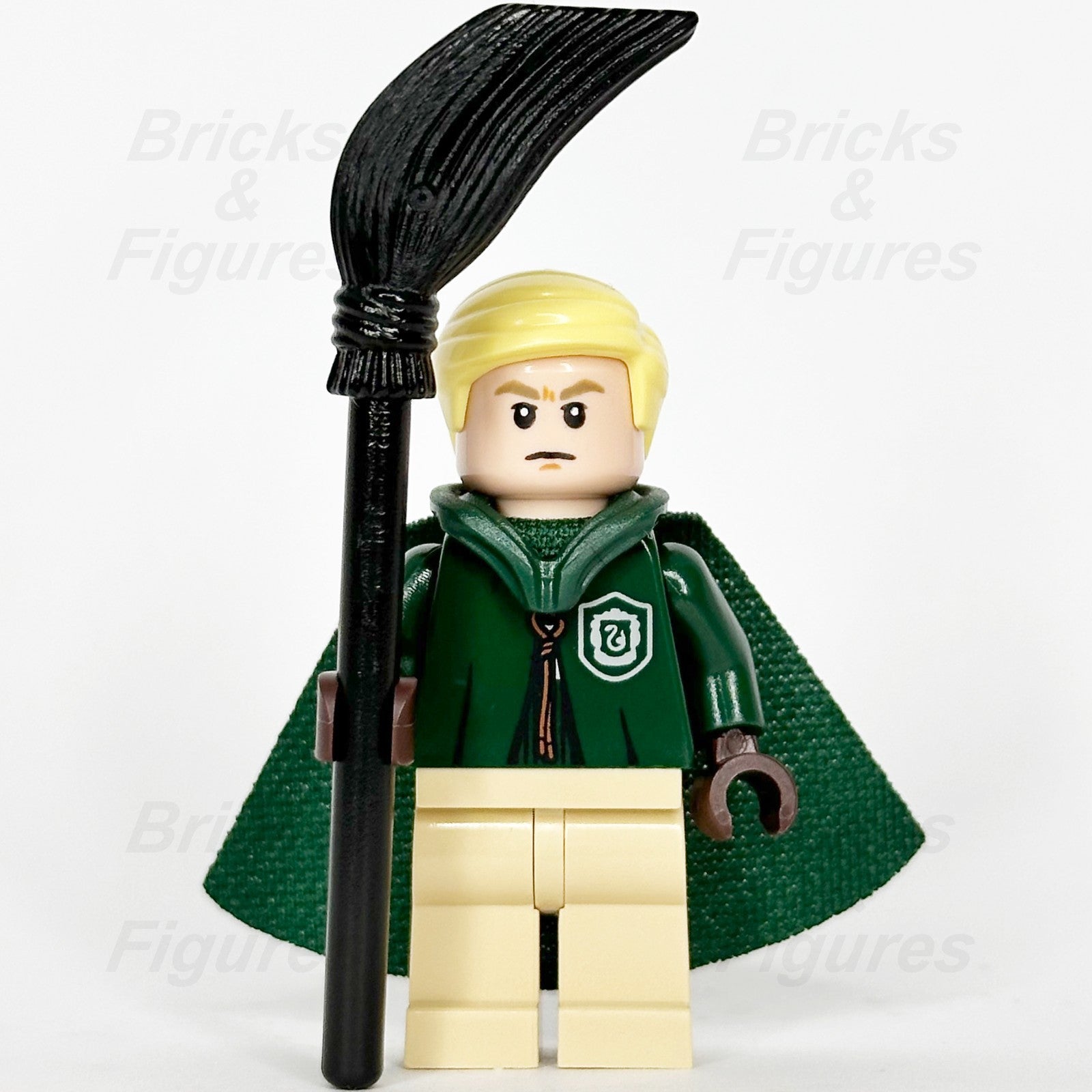 LEGO Harry Potter Draco Malfoy Minifigure Slytherin Quidditch Hood Cape 764162