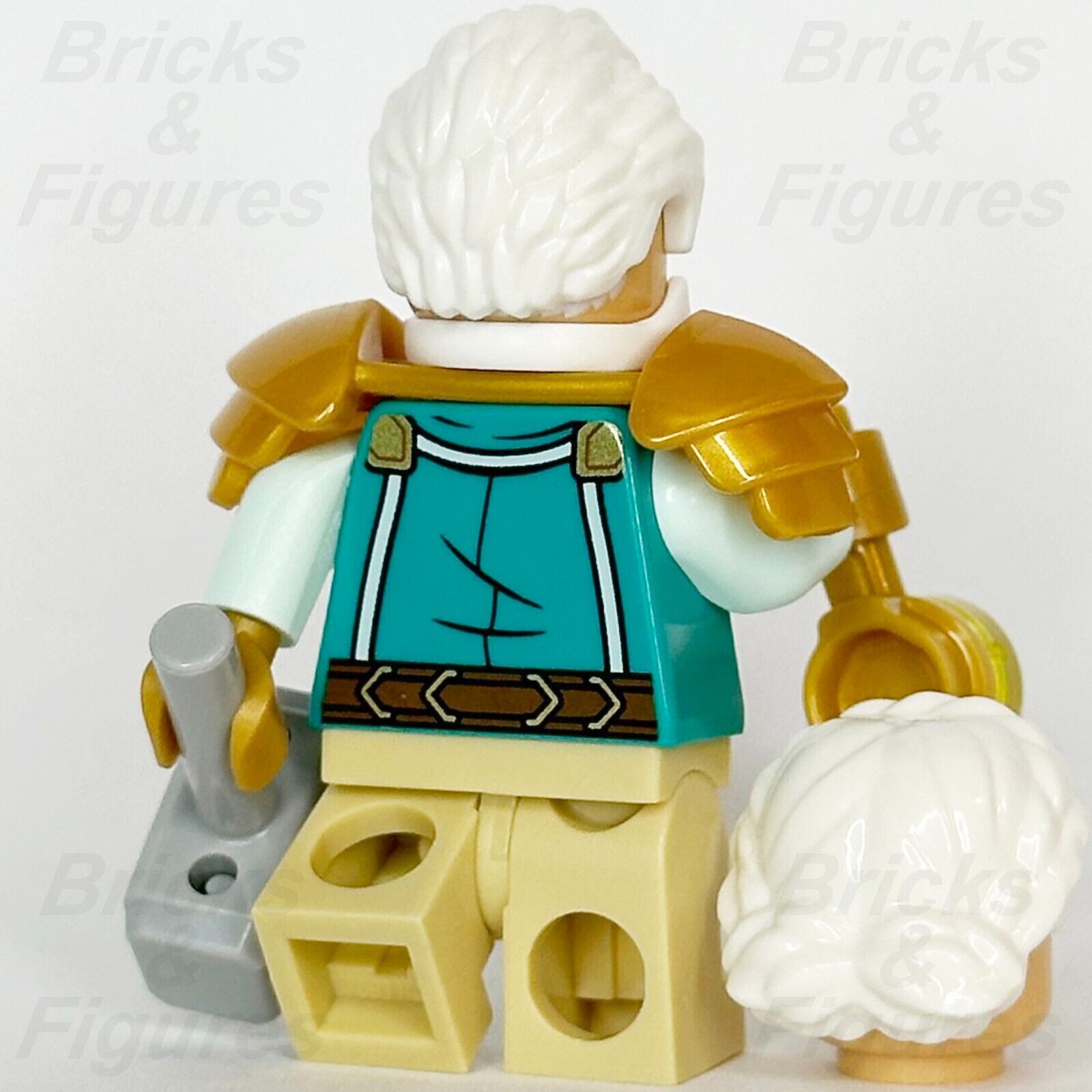 LEGO Dungeons & Dragons Dwarf Cleric Minifigure Ideas Alternative Head 21348 - Bricks & Figures