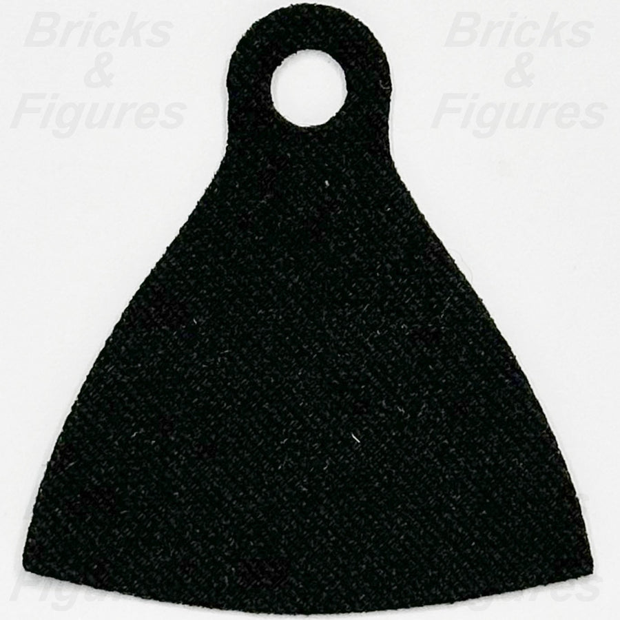 LEGO Black Minifigure Cape Cloth Single Top Hole Spongy Fabric Part 1884 Rare0