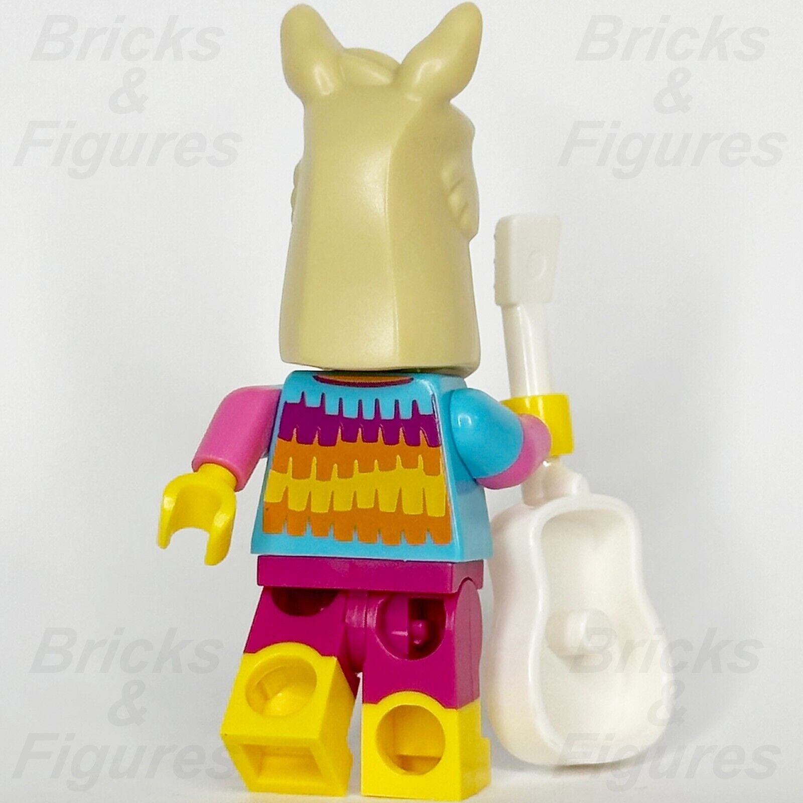 LEGO Llama Suit Guy Minifigure White Guitar Build-A-Minifigure BAM 2024 Party - Bricks & Figures