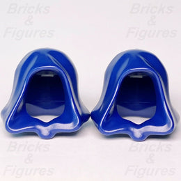 2 x Star Wars LEGO Dark Blue Robe Hoods Minifigure Headgear Parts 30381 96232 - Bricks & Figures
