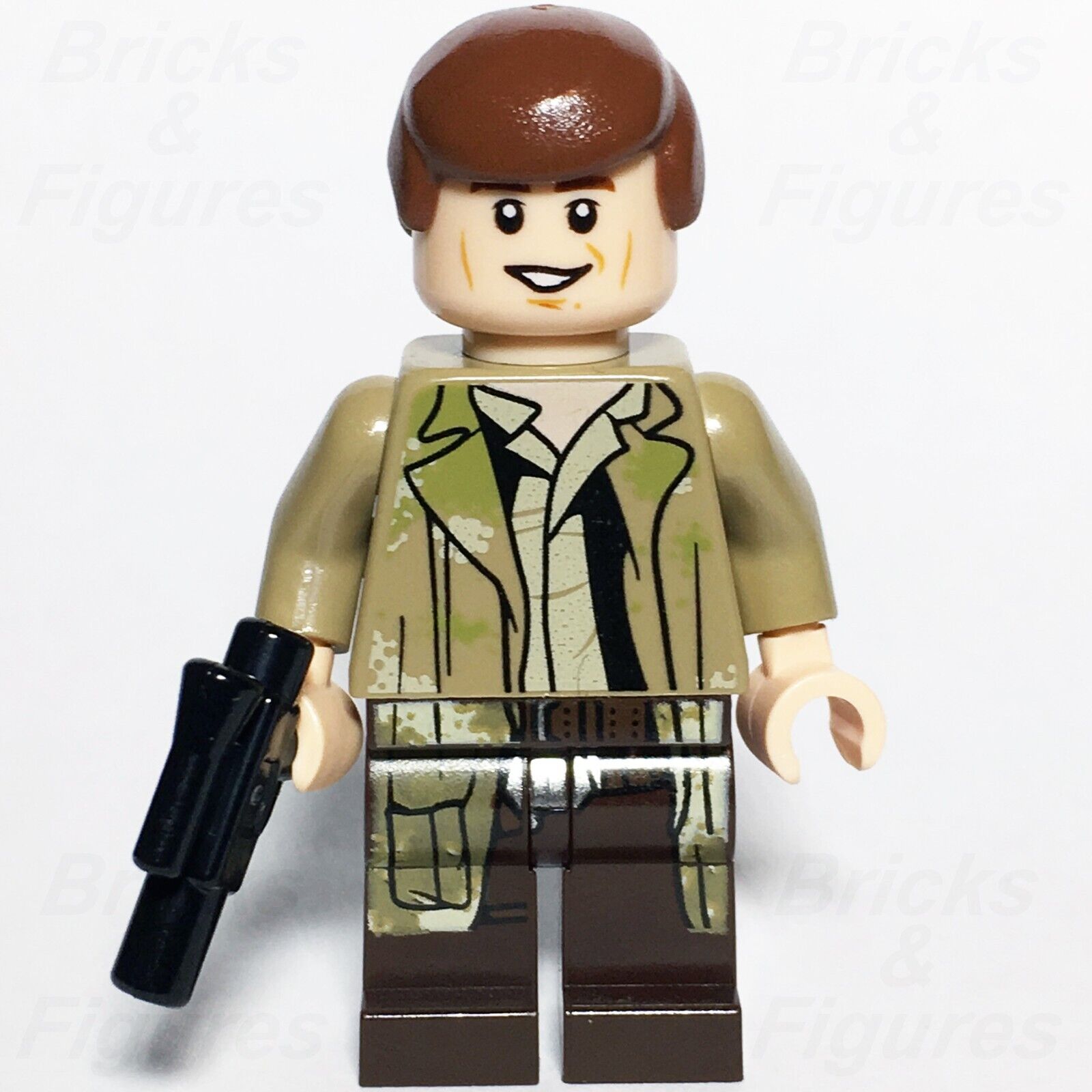 LEGO Star Wars Han Solo Minifigure Endor Outfit Rebel Pilot 75094 sw0644 ROTJ - Bricks & Figures