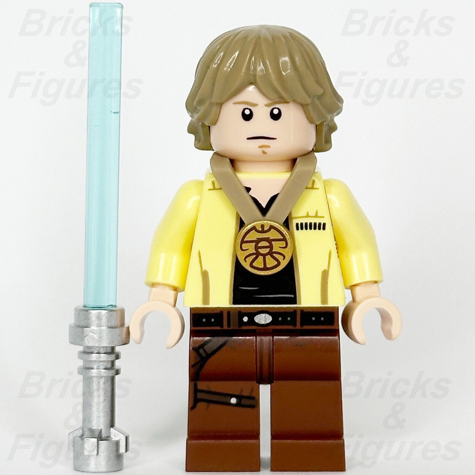 LEGO Star Wars Luke Skywalker Minifigure Celebration Medal Jedi 75365 sw1283 - Bricks & Figures