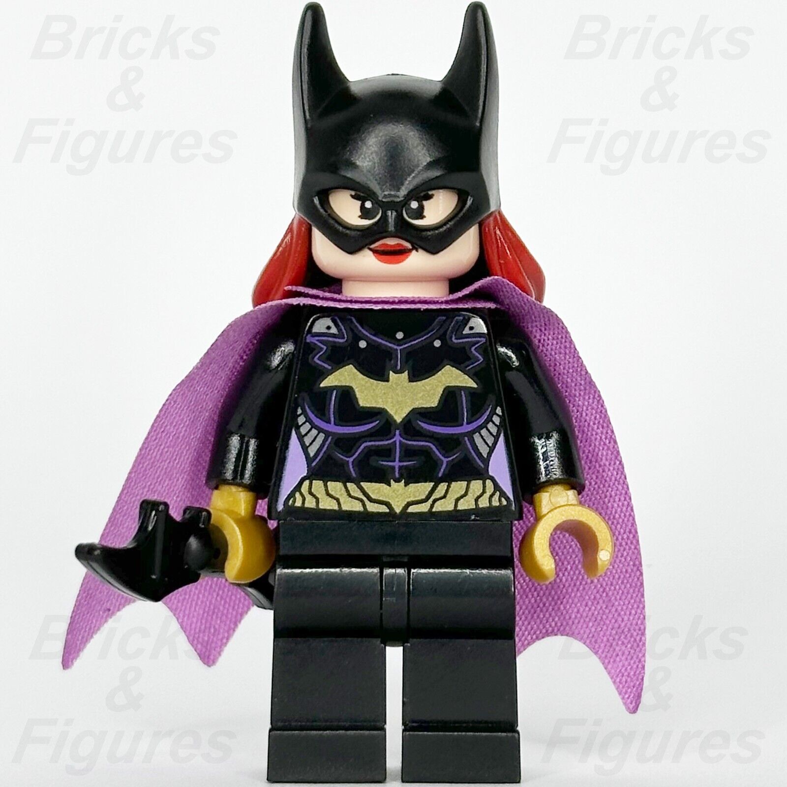 LEGO Super Heroes Batgirl Minifigure Batman 2 DC Lavender Cape 76013 sh092 - Bricks & Figures
