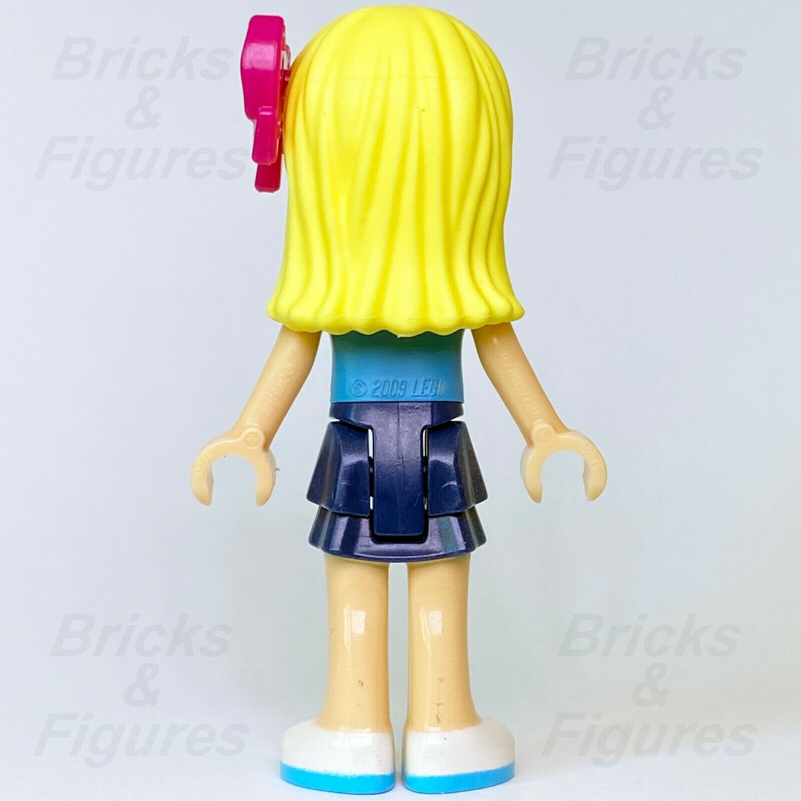 Friends LEGO Stephanie Dark Blue Skirt with Azure & Purple Top Minifigure 41356 - Bricks & Figures