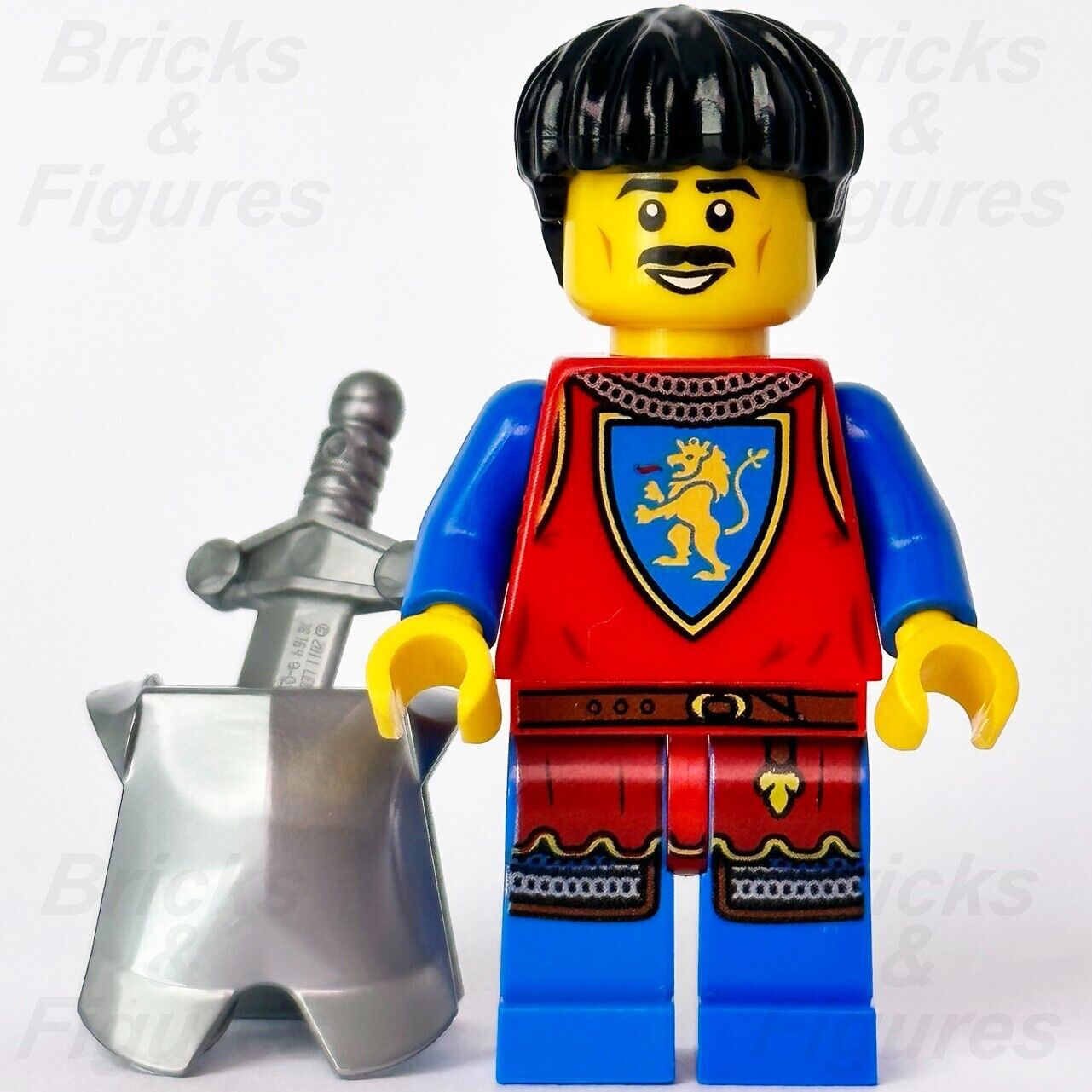 LEGO Lion Knight Castle Minifigure Lion Knights Armour Sword Male 10305 cas566