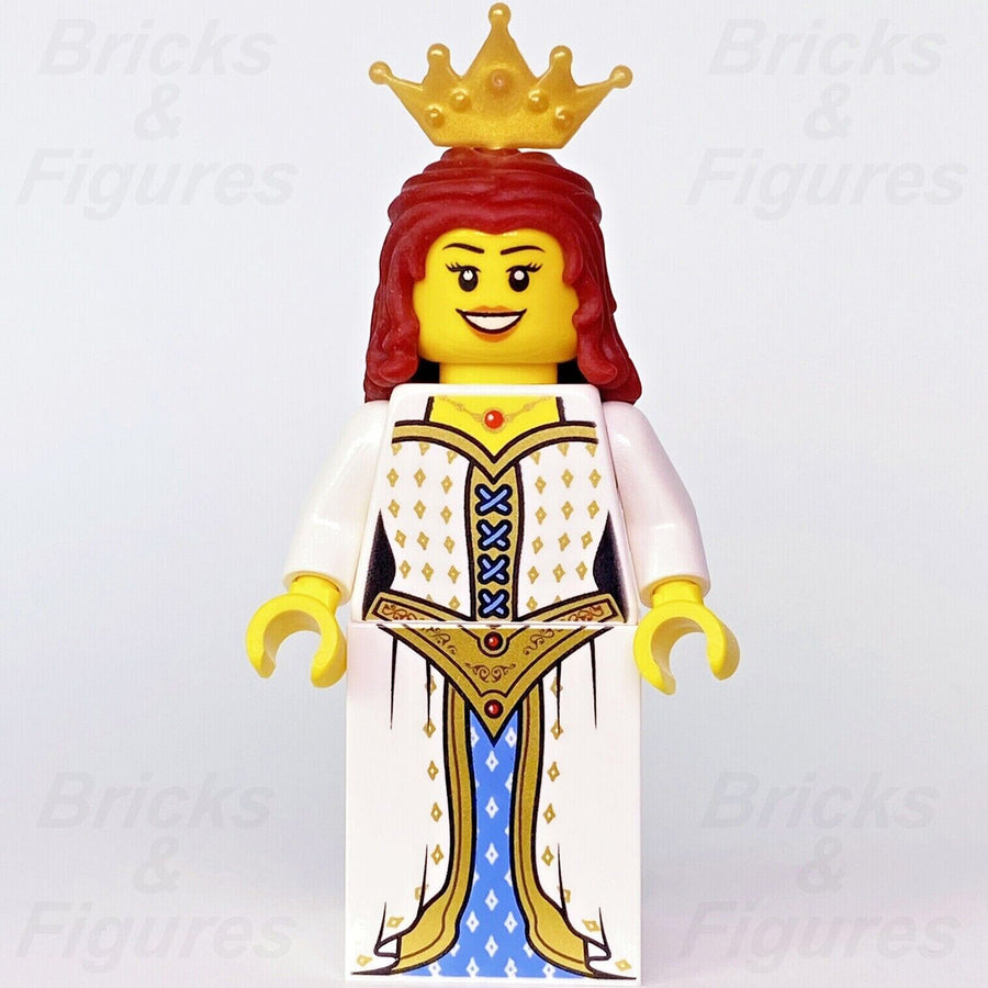 LEGO Lion Princess Castle Minifigure Red Hair with Crown 70403 cas533 Queen New - Bricks & Figures