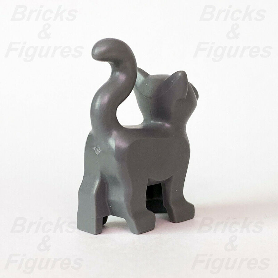 New City Town LEGO Dark Grey Cat with Pink Nose Animal Build-A-Minifigure BAM - Bricks & Figures