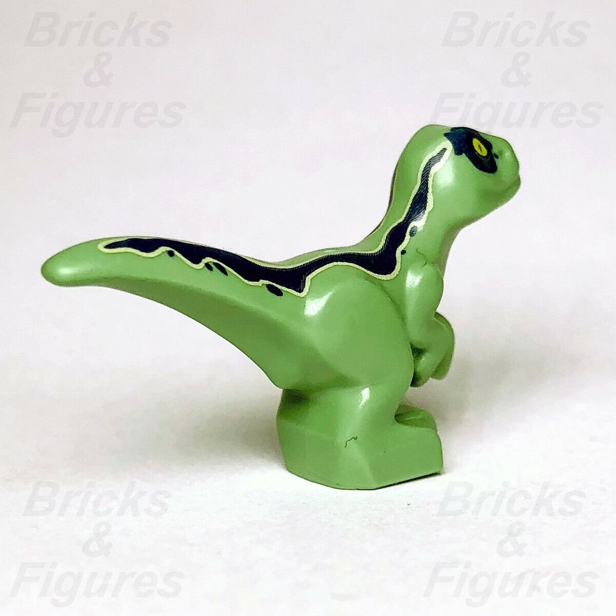 New Jurassic World LEGO Baby Raptor Dark Blue Stripe Dinosaur 30382 75931 75933 - Bricks & Figures