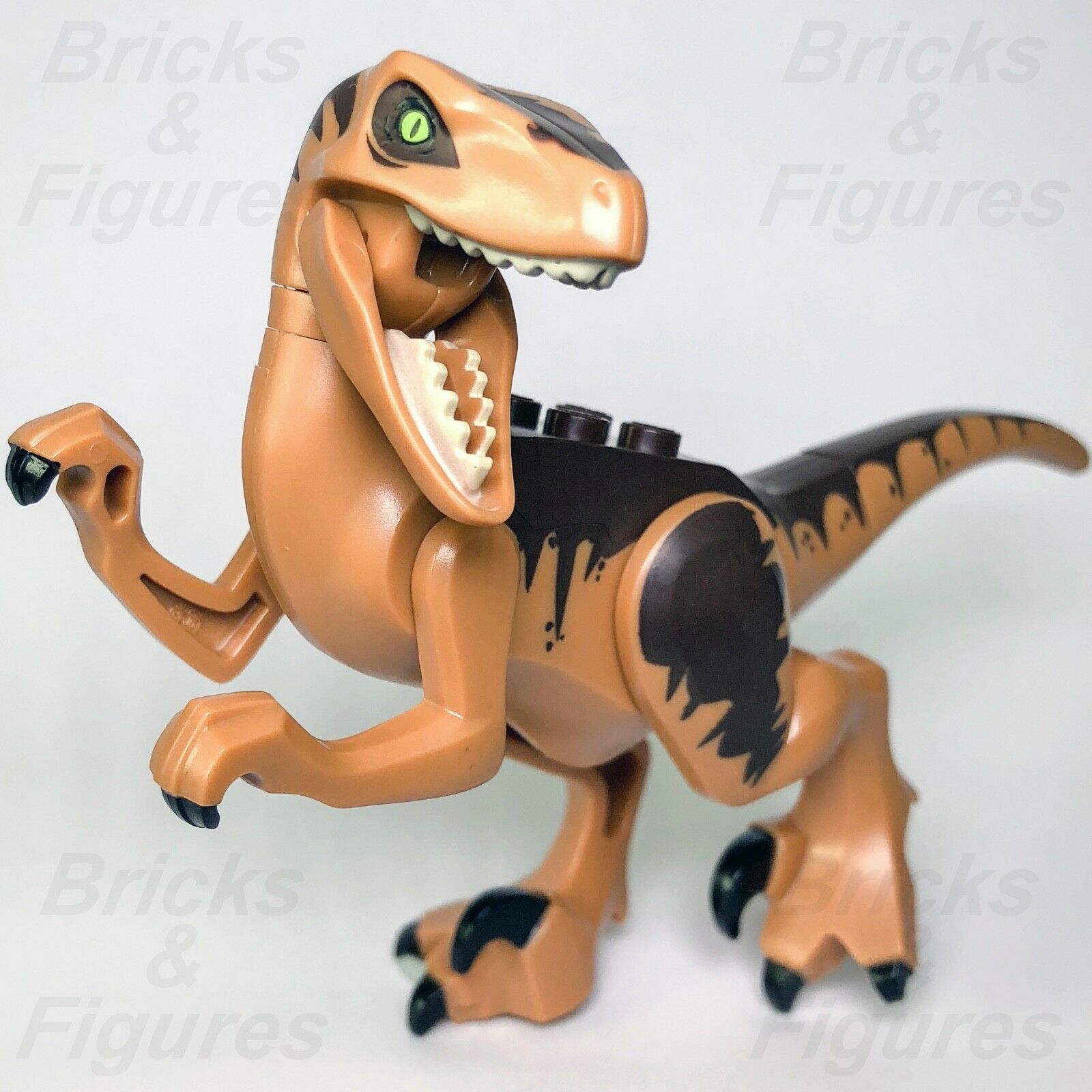 New Jurassic World LEGO Dark Brown Raptor Fallen Kingdom Dinosaur 75932 - Bricks & Figures