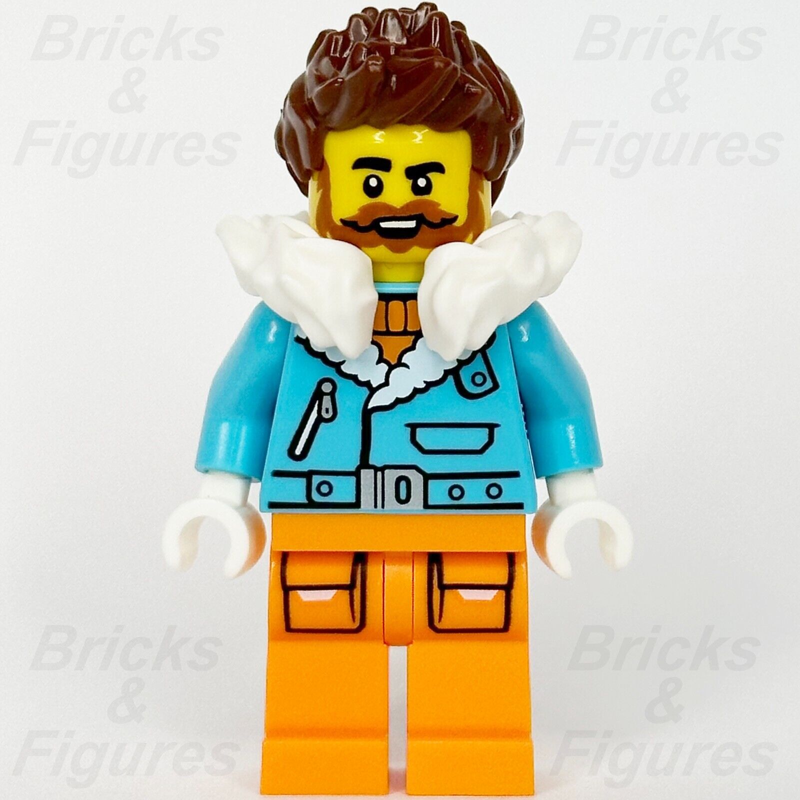 LEGO City Arctic Explorer Captain Minifigure Town Male 60368 60378 cty1612