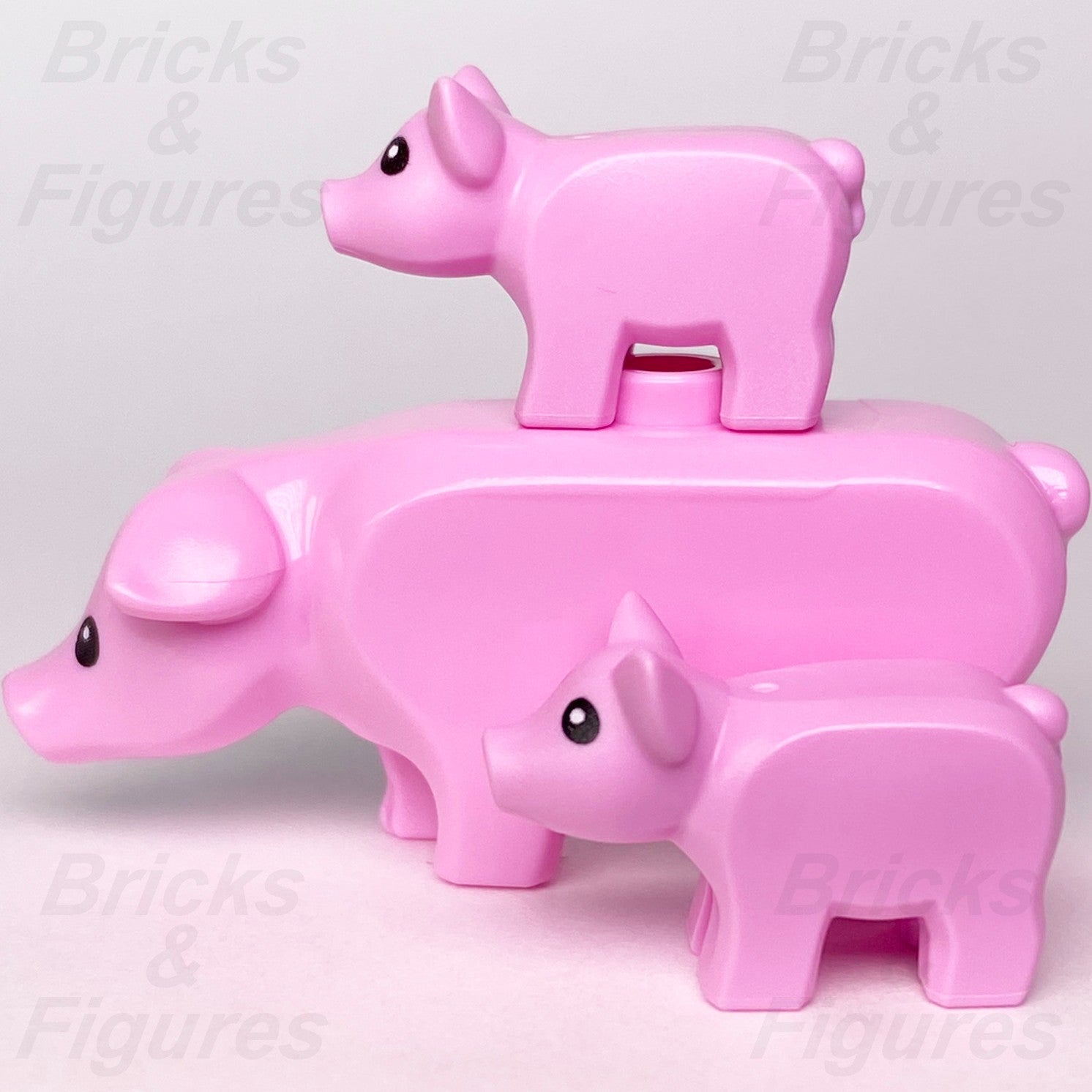 LEGO® City Bright Pink Pig w/ Piglet Pack Animal Minifigure Part Farm Ideas x 31