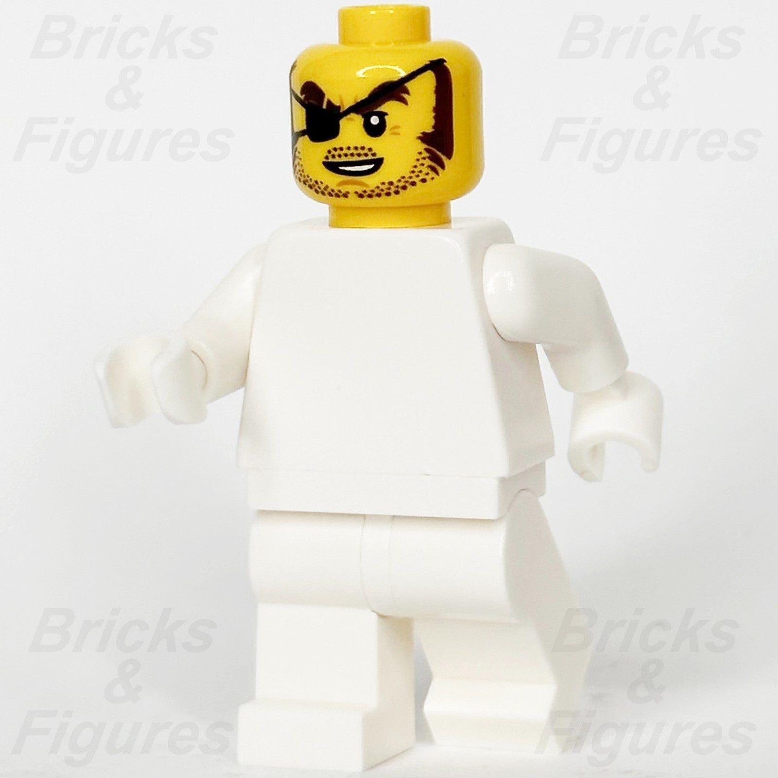 LEGO Pirate Minifigure Head Part Male Eye Patch Stubble 66117 21322 3626pb25261
