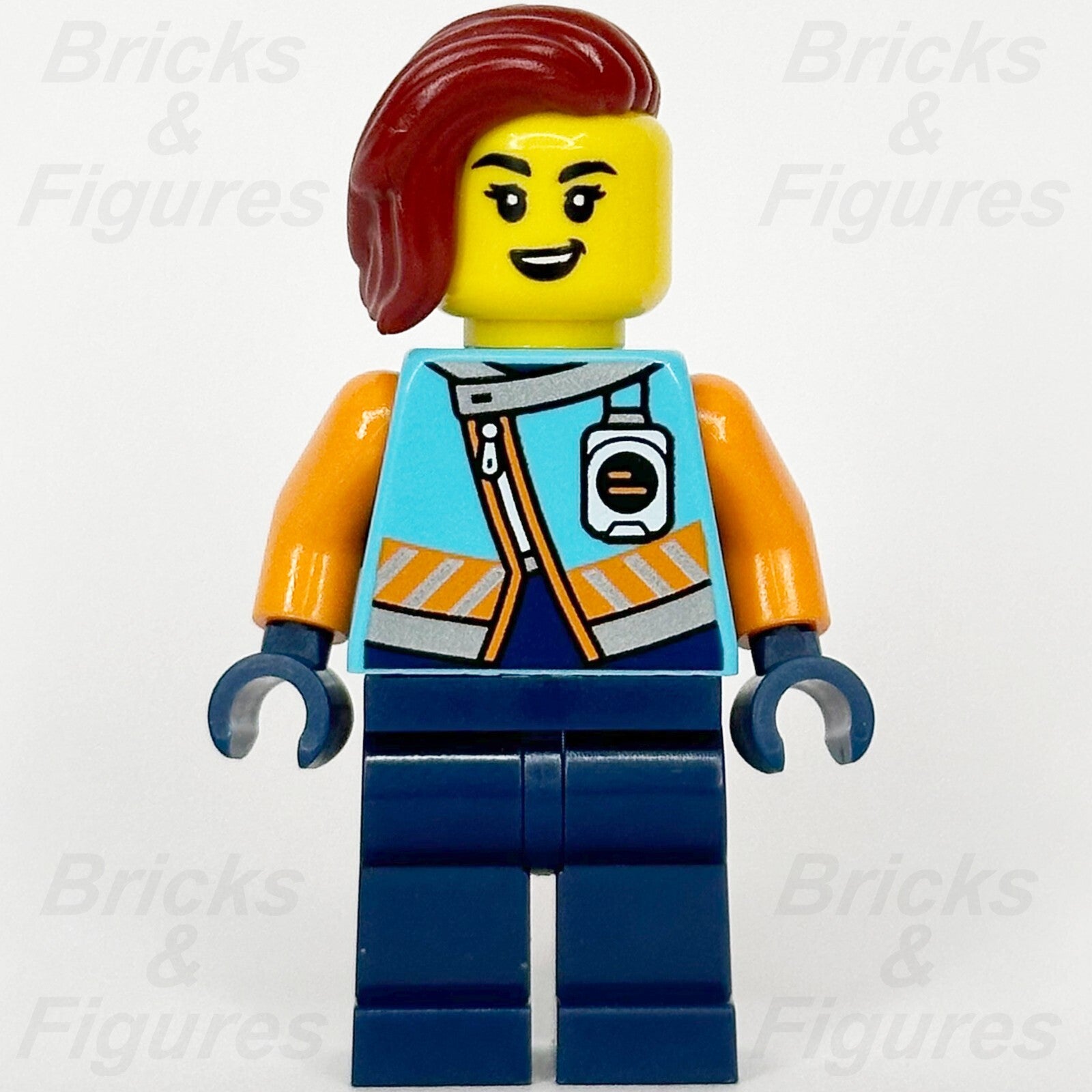 LEGO  City Arctic Explorer Minifigure Town Female Dark Red Hair 60379 cty16571