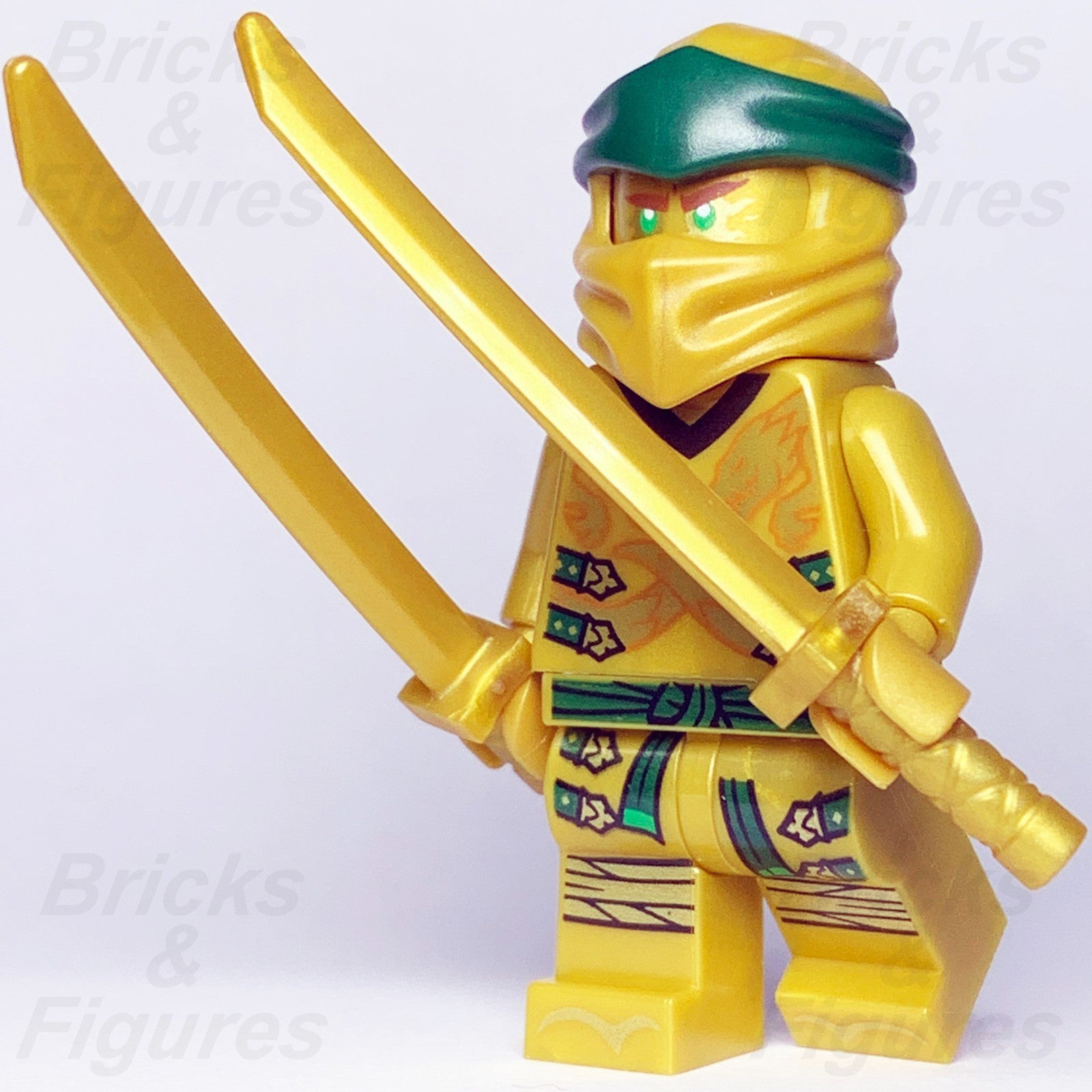 LEGO Ninjago Lloyd Minifigure Golden Ninja Legacy Garmadon 70666 njo0499 Used0