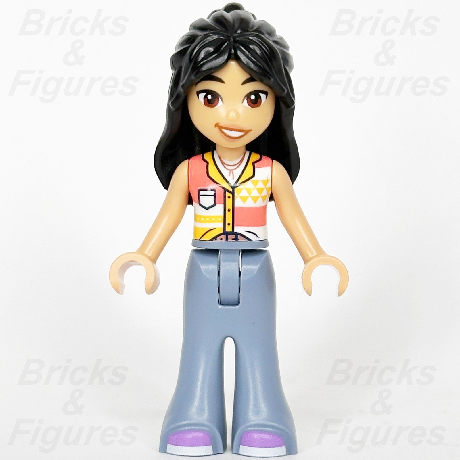 LEGO Friends Liann Minifigure Sand Blue Trousers Flower Minifig 41757 frnd06241