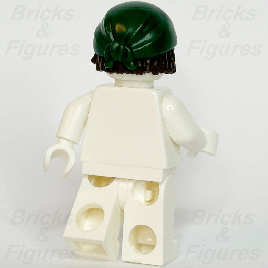 LEGO Dark Green Bandana Minifigure Part Dark Brown Hair Dreadlocks 75638 Pirate2