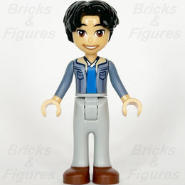 LEGO Friends Niko Minifigure Sand Blue Jacket Brown Shoes Minifig 41757 frnd625 - Bricks & Figures