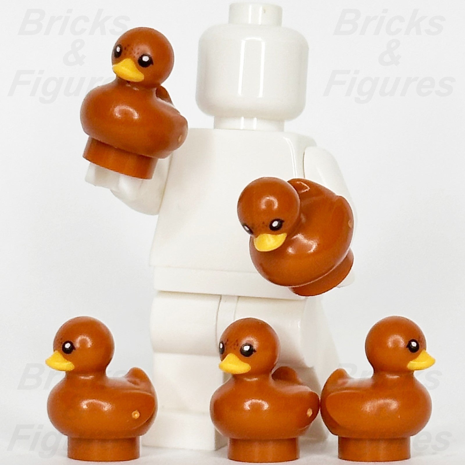 LEGO® Dark Orange Duckling Baby Duck Reddish Brown Spots Animal 49661pb03 x 51