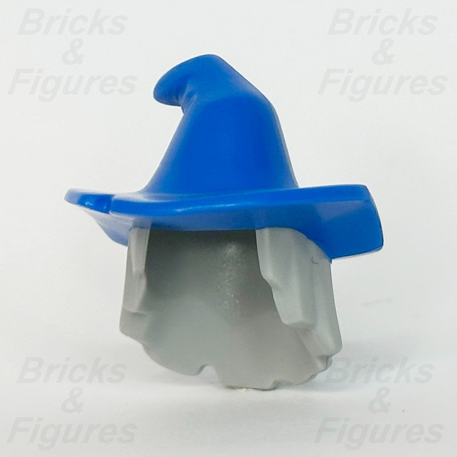 LEGO Blue Wizard Minifigure Hat Part Light Bluish Grey Hair Combo BAM 2022 Witch0