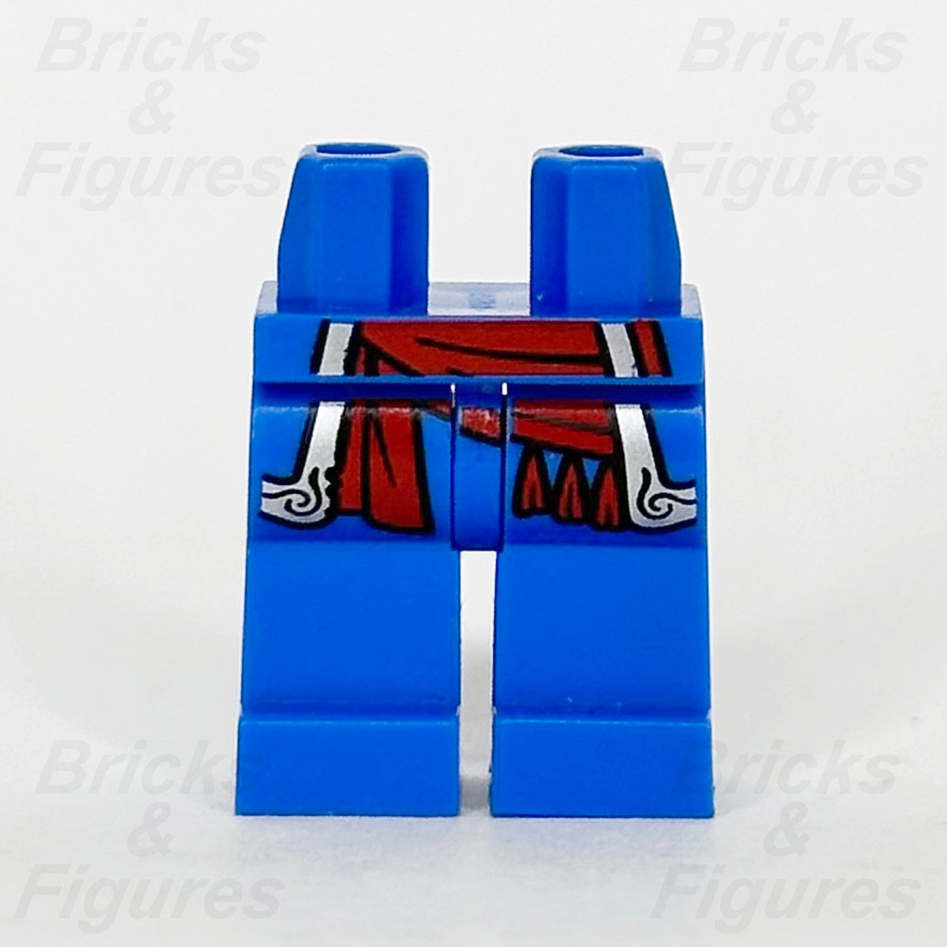 LEGO® Pirate Minifigure Blue Legs Part Red Coattails Silver Trim Sash BAM 20240